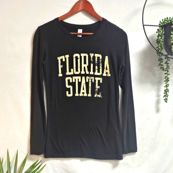 Florida State Seminoles Black Long Sleeve Tee | Women’s Size L - Picture 2 of 3
